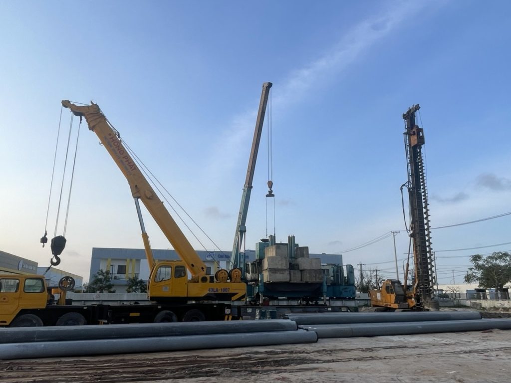 Ép cọc bê tông Đà Nẵng